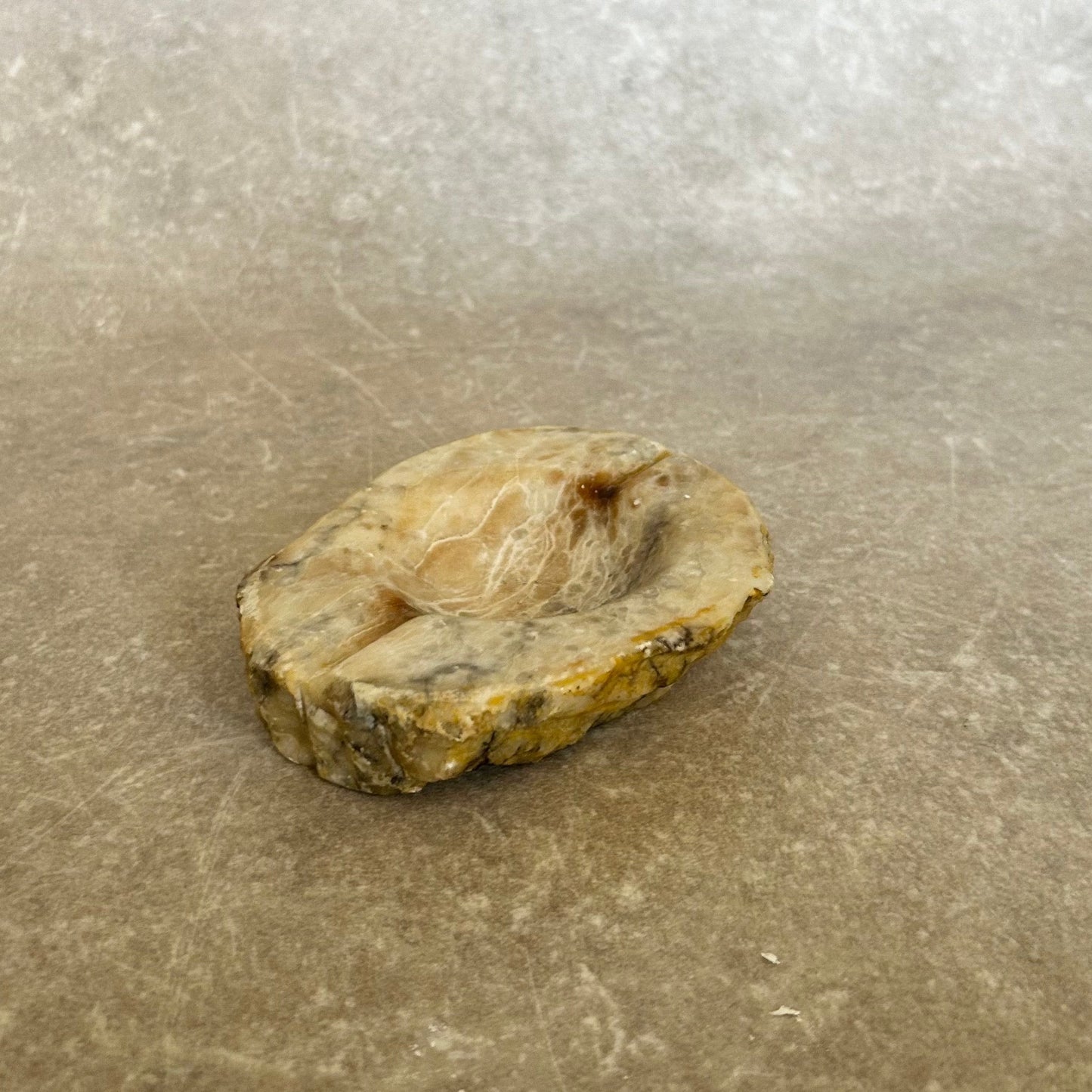 Alabaster Shaped Trinket Dish