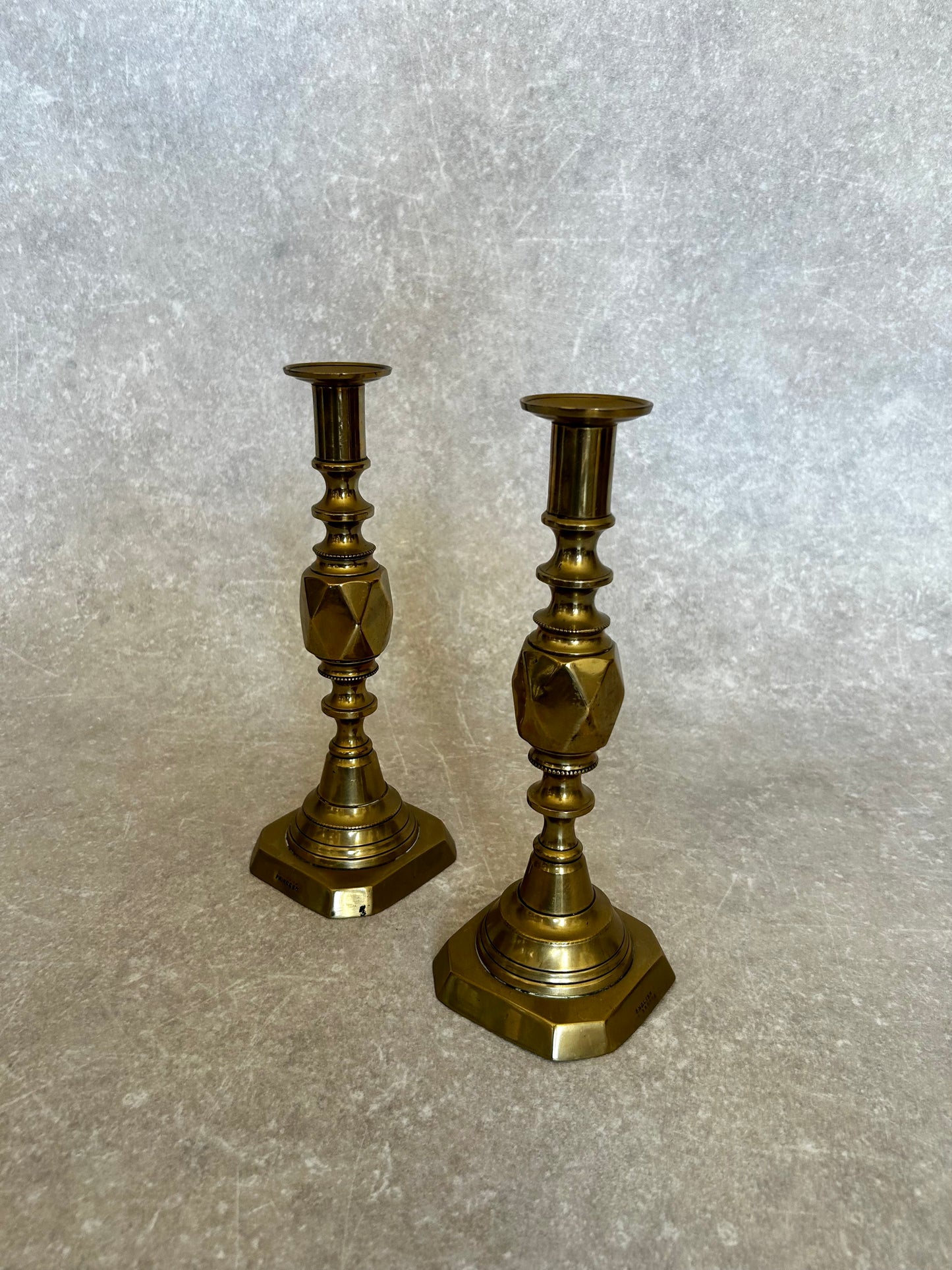 Pair of Gold Candle Sticks