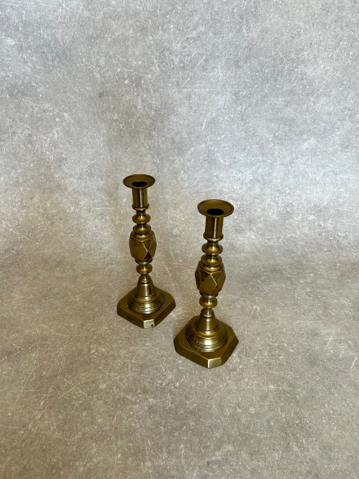Pair of Gold Candle Sticks