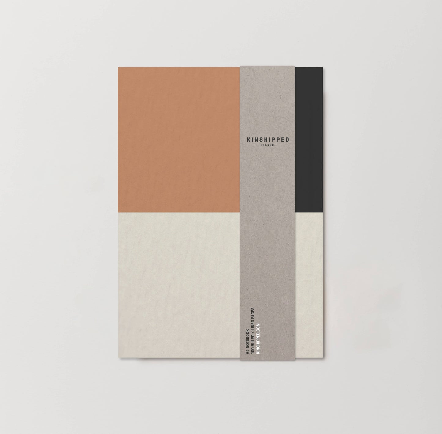 A5 Print Notebook | Colour Block Tan