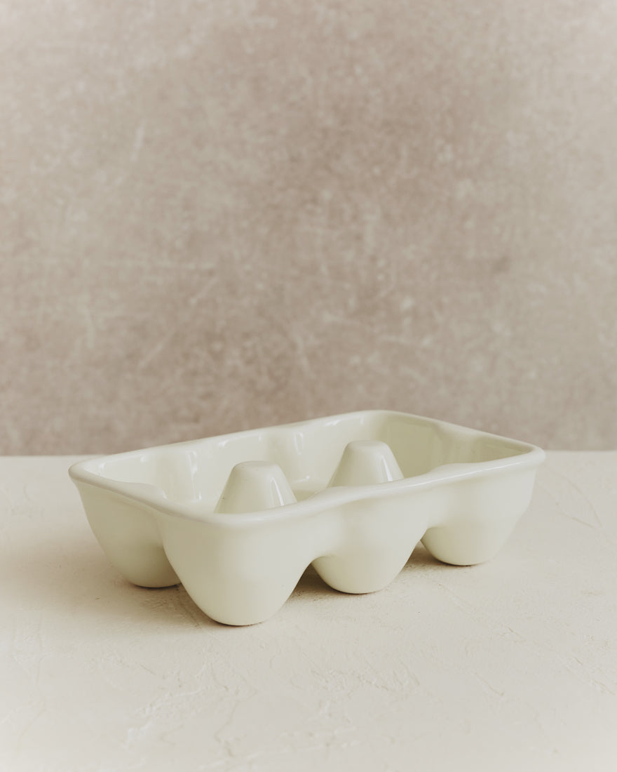 Ceramic Larder Egg Storage | Cream