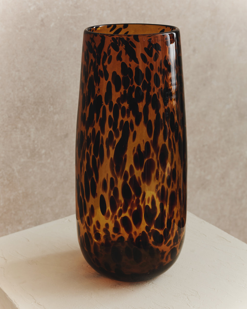 Cesil Tortoise Shell Glass Vase | Large