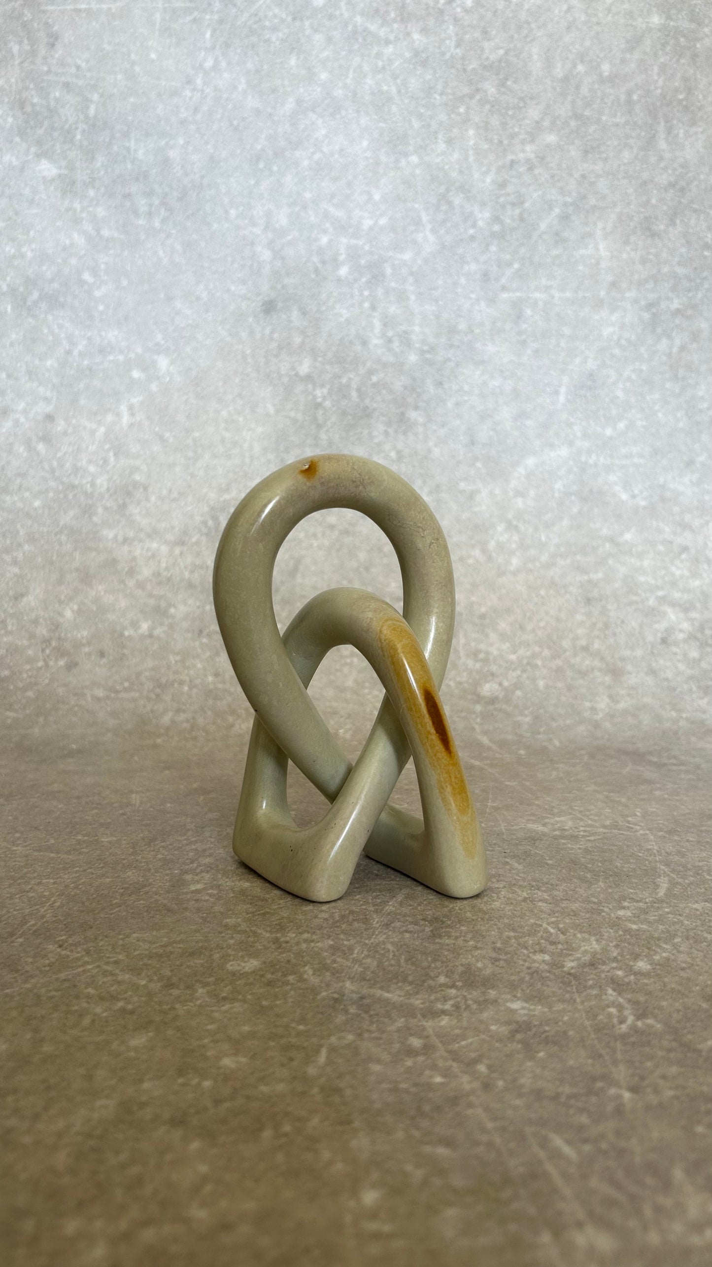 Vintage Soap Stone Infinity Sculpture NO.2