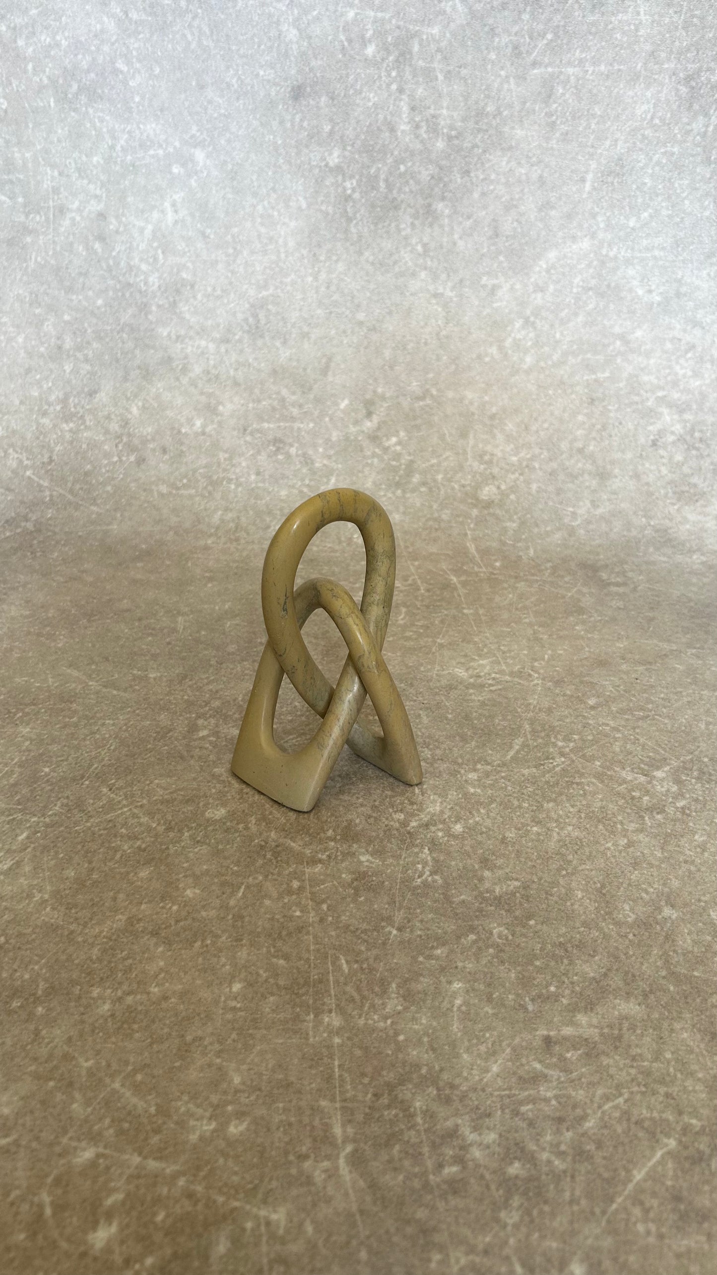 Vintage Soap Stone Infinity Sculpture NO.4