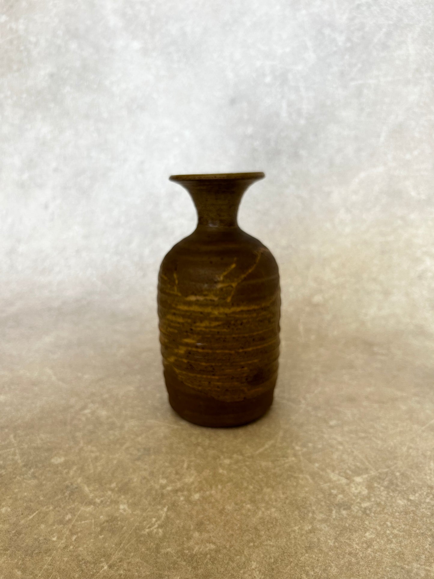 Vintage Brown Pottery Vase