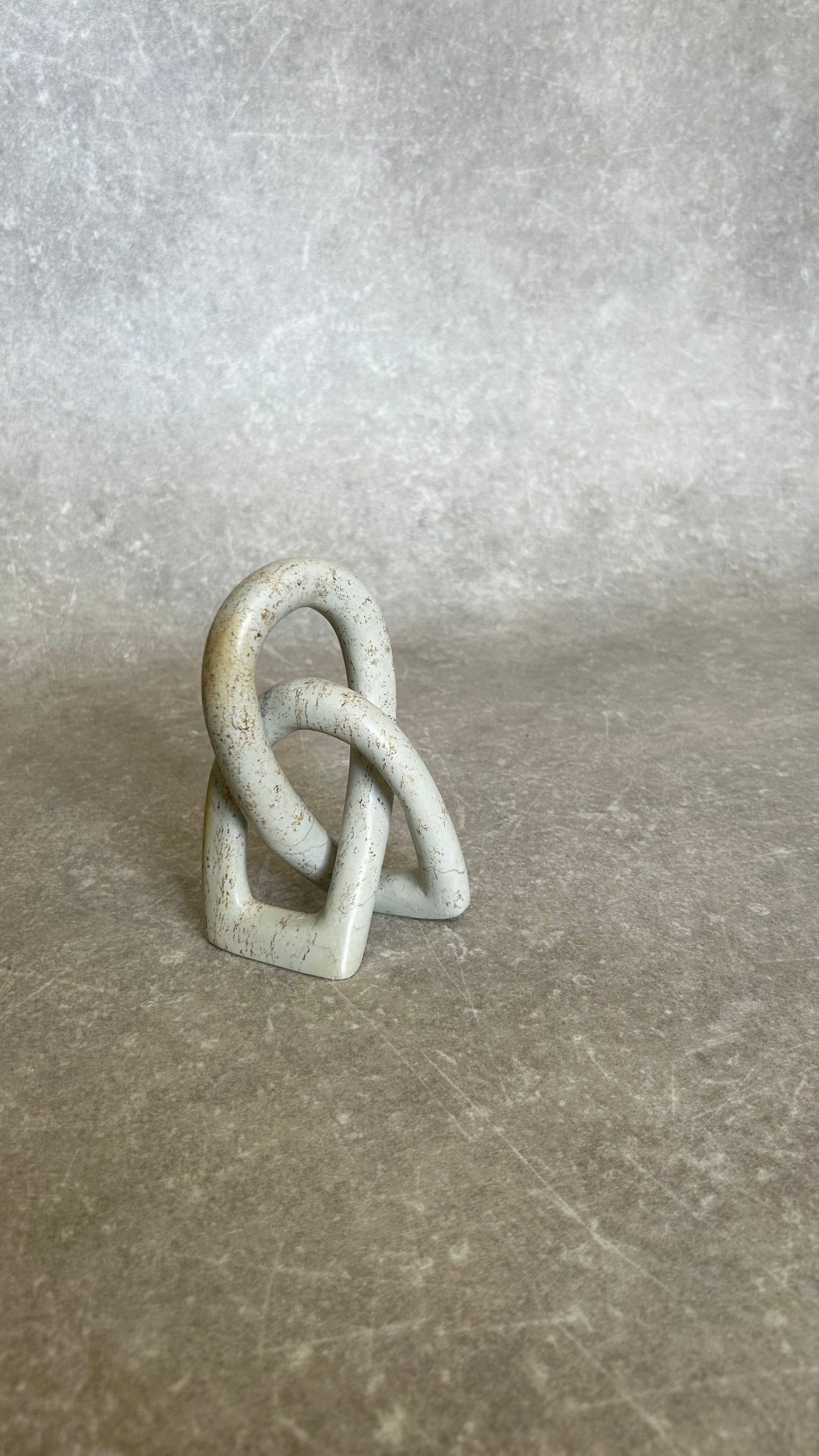 Vintage Soap Stone Infinity Sculpture NO.3