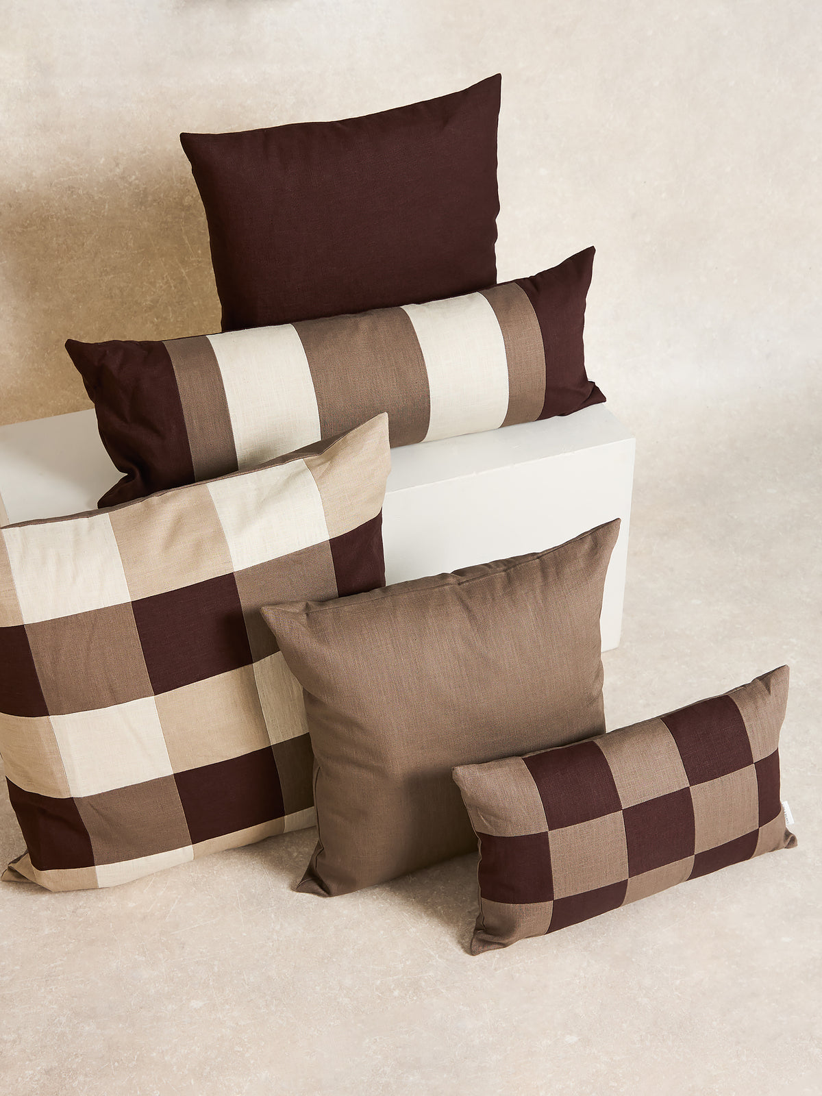 Form & Balance ramie-cotton cushion cover collection (shared product image)