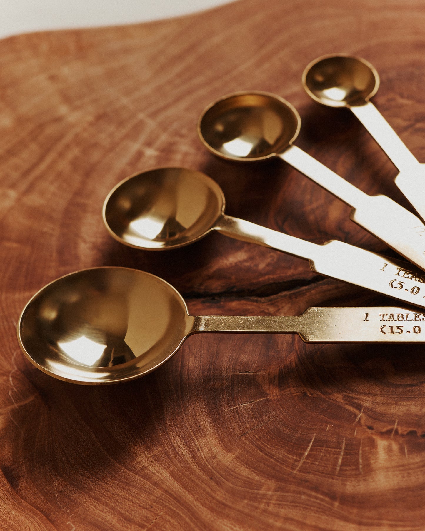 Scoop Gold Finish Measuring Spoons