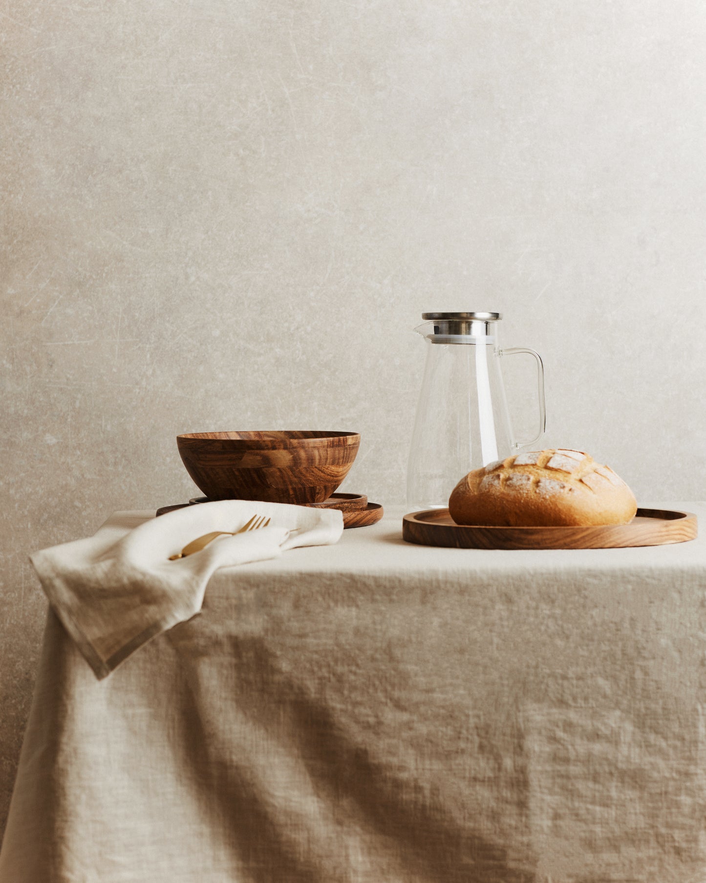 Washed Linen Table Cloth | Natural
