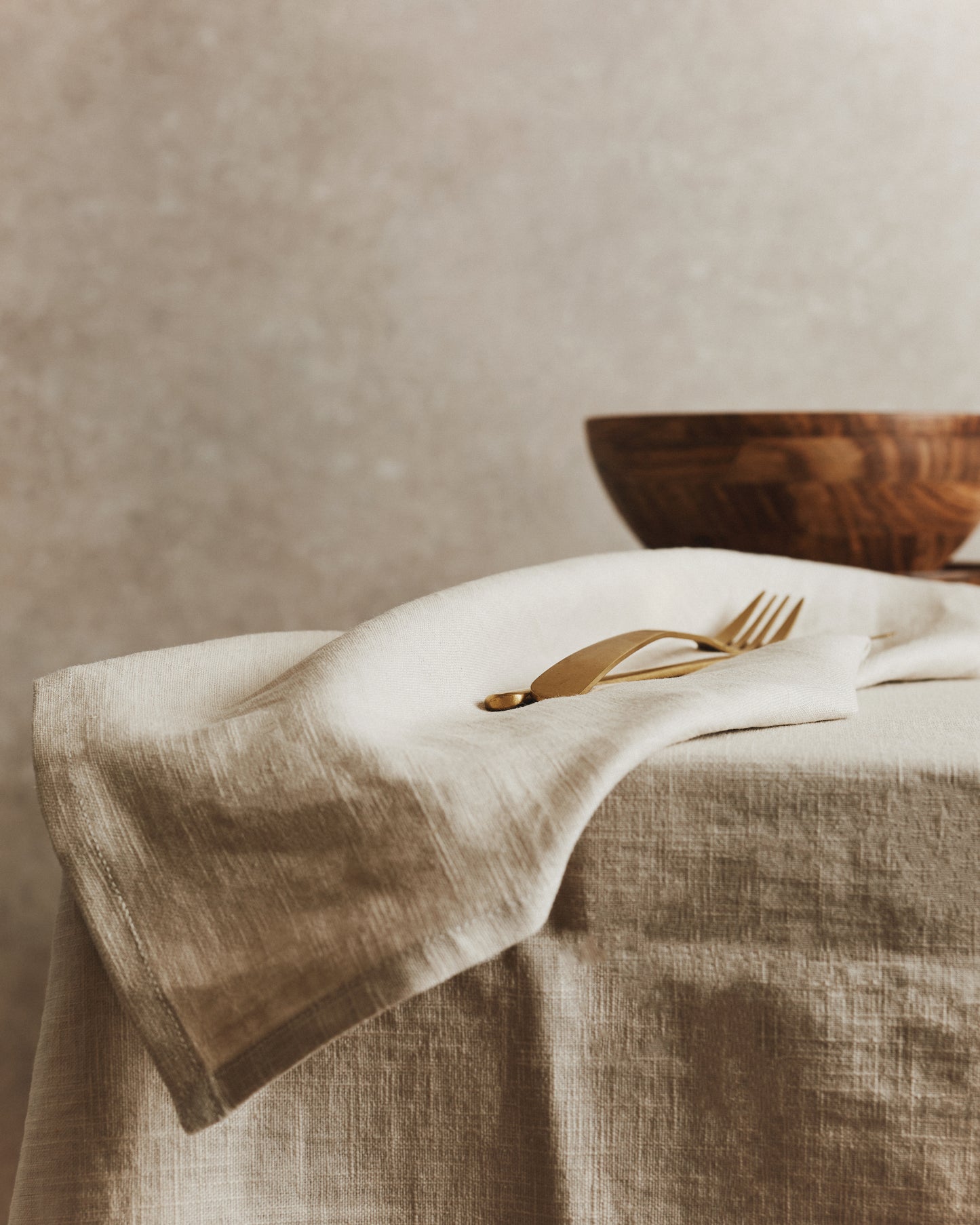 Washed Linen Table Cloth | Ecru