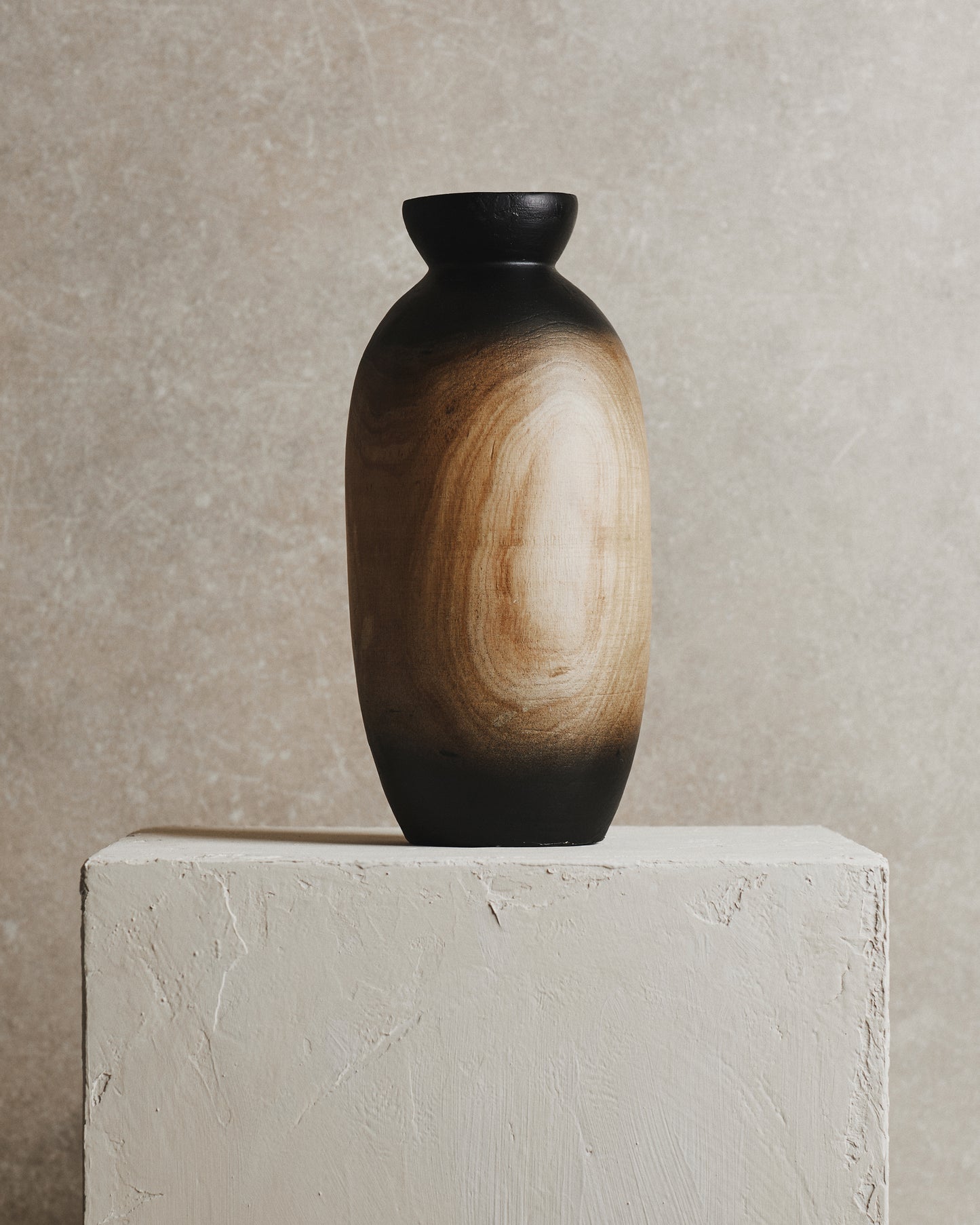 Ombre Small Wooden Vase