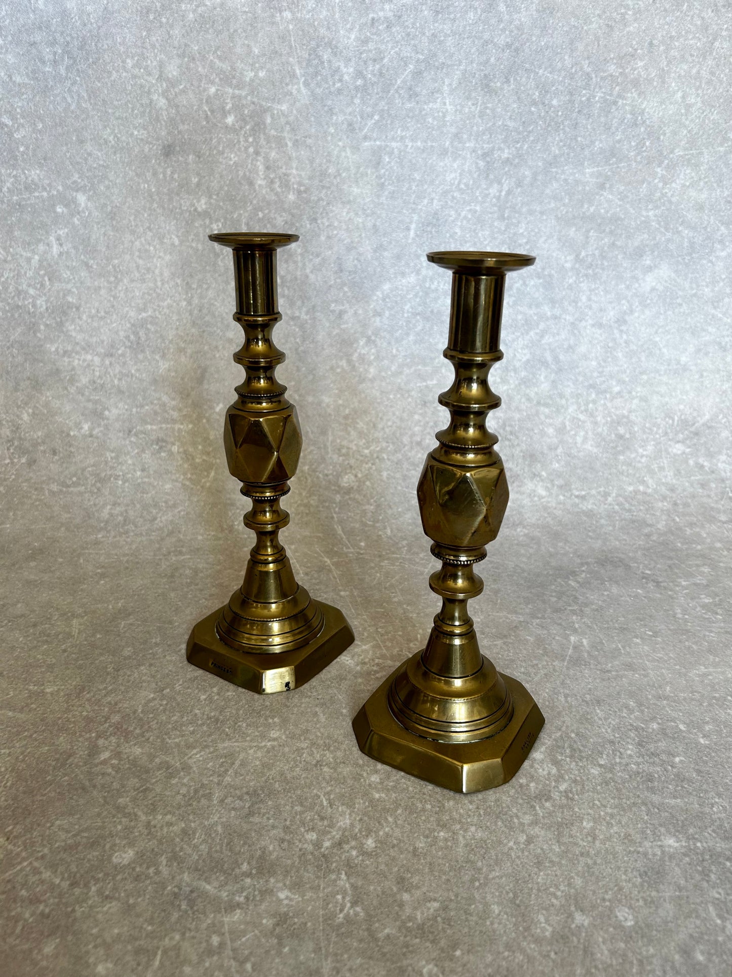 Pair of Gold Candle Sticks