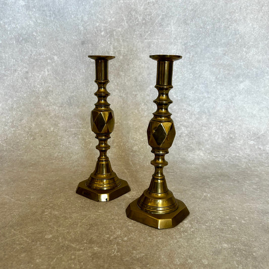 Pair of Gold Candle Sticks