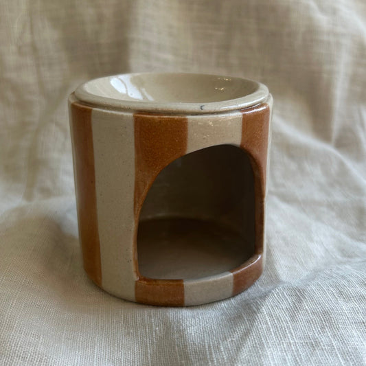 Form and Balance X Grä Design Ceramic Burner | Rust Stripe