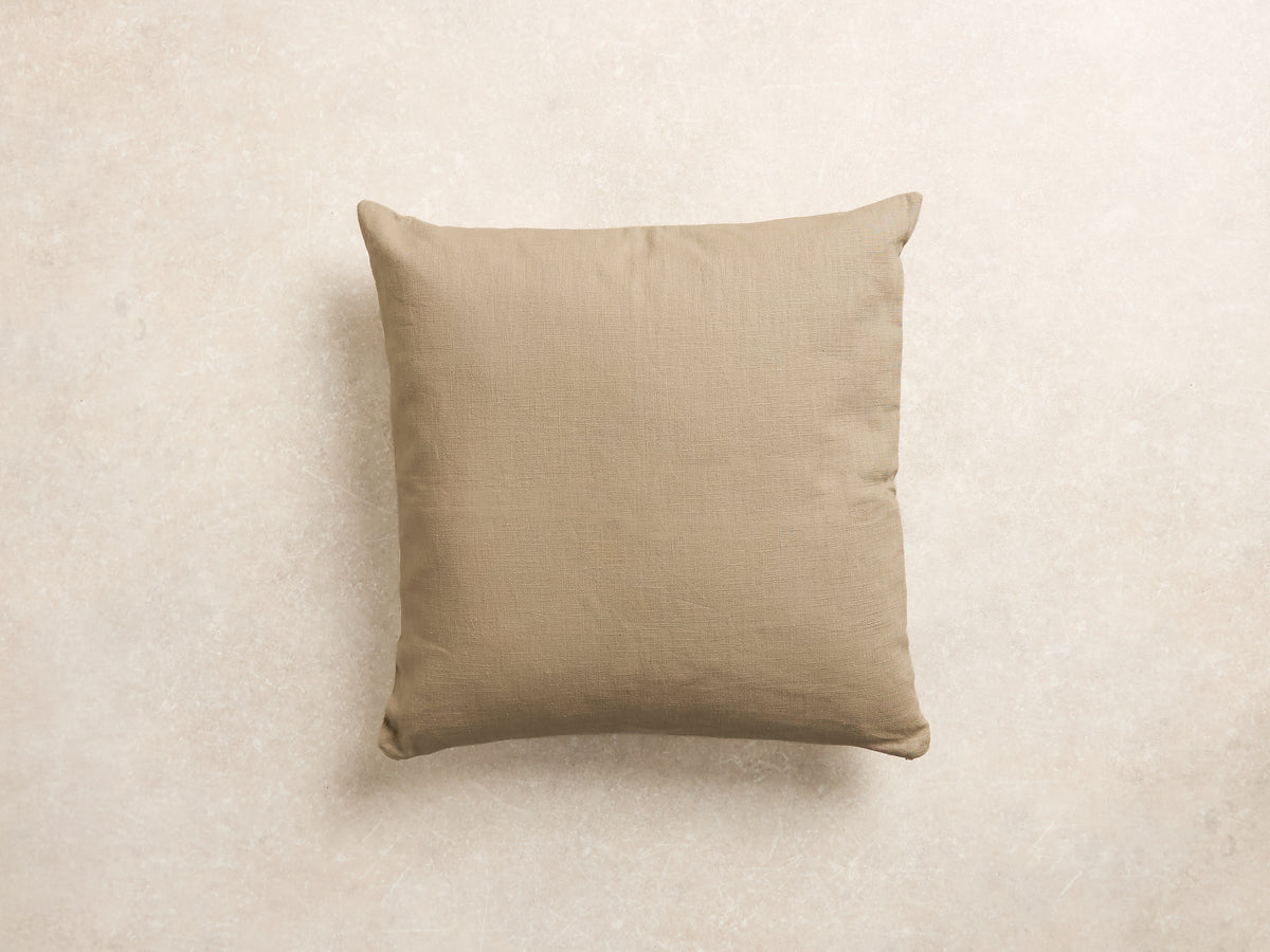 Chequered Cushion Cover, Square, Stone and natural (2 of 3)