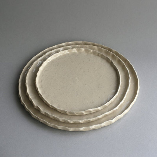 'Ruffle' Side Plate | Small | Sand