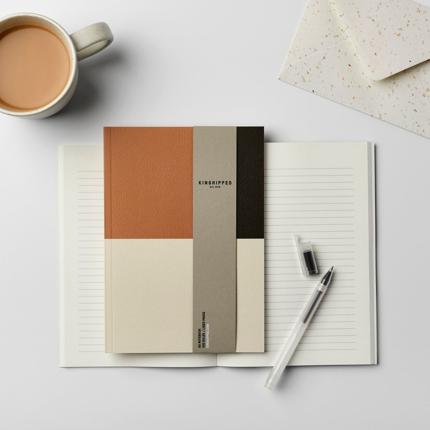 A5 Print Notebook | Colour Block Tan